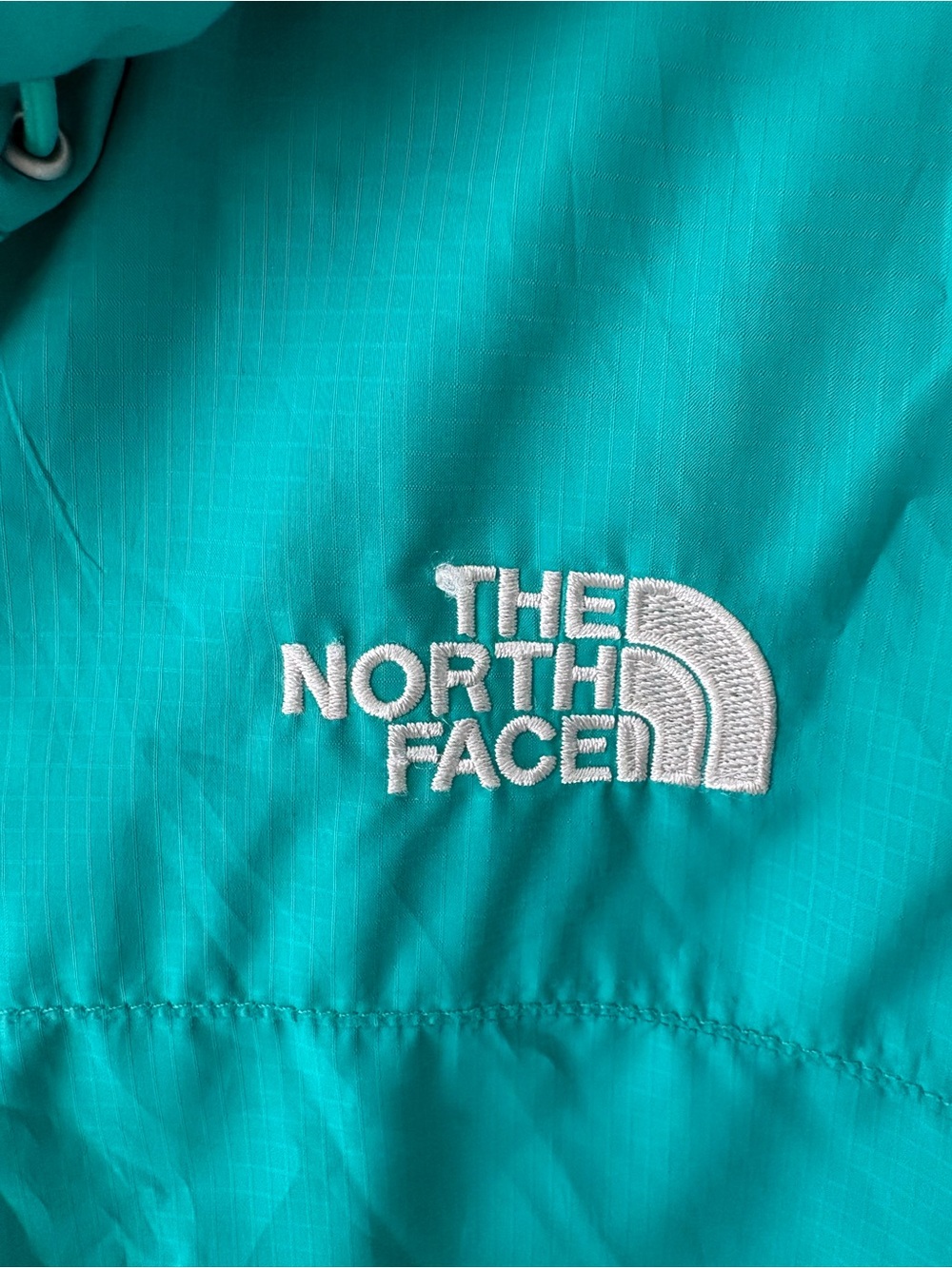 THE NORTH FACE Women’s Lightweight Hooded Windbreaker Jacket • Teal • L - Picture 5 of 13